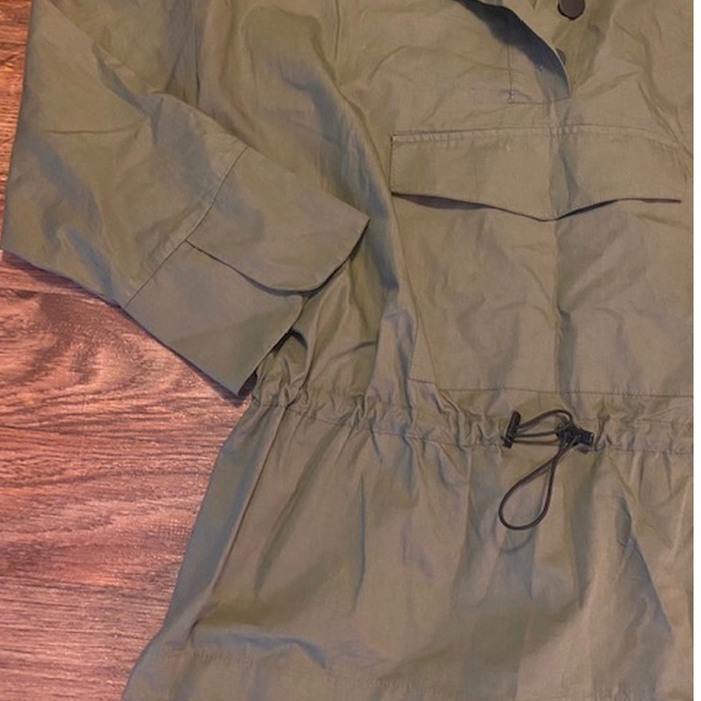 Zara Basic Army Green Tunic Sz Large - image 5